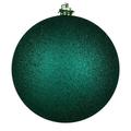 Vickerman 662199 - 10" Dark Teal Glitter Ball Christmas Christmas Tree Ornament (N592541DG)