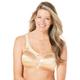 Plus Size Women's Satin Wireless Comfort Bra by Comfort Choice in Nude (Size 50 C)