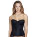 Plus Size Women's Lace Longline Bra by Dominique in Black (Size 34 F)