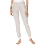 Plus Size Women's Thermal Pant by Comfort Choice in Pearl Grey Stripe (Size 4X) Long Underwear Bottoms