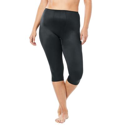 Plus Size Women's Rago® Light Control Capri Pant Liner 920 by Rago in Black (Size 3XL) Slip