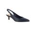 Extra Wide Width Women's Scarlett Slingback Pumps by Bella Vita® in Navy Leather (Size 7 WW)