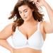 Plus Size Women's Brigitte Lace Wireless T-Shirt Bra 5215 by Leading Lady in White (Size 48 DDD)