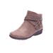 Wide Width Women's The Bronte Bootie by Comfortview in Dark Taupe (Size 9 W)