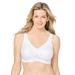 Plus Size Women's Glamorise® Magic Lift® Medium-Impact Wireless Sport Bra 1005 by Glamorise in White (Size 42 C)