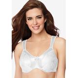 Plus Size Women's Satin Tracings® Underwire Minimizer Bra DF3562 by Bali in White (Size 40 D)
