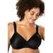 Plus Size Women's Brigitte Lace Underwire T-Shirt Bra 5214 by Leading Lady in Black (Size 42 B)