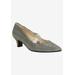 Wide Width Women's Idenah Pump by J. Renee in Pewter Glitter (Size 8 1/2 W)