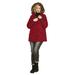 Plus Size Women's Faux Fur Trim Parka by ellos in Rich Red (Size 1X)