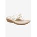Women's Cynthia Sandal by Cliffs in White Smooth (Size 8 1/2 M)