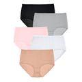Plus Size Women's Cotton Brief 5-Pack by Comfort Choice in Basic Pack (Size 10) Underwear