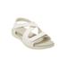 Wide Width Women's The Anouk Sandal by Comfortview in White (Size 12 W)