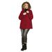 Plus Size Women's Faux Fur Trim Parka by ellos in Rich Red (Size 5X)