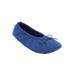 Wide Width Women's The Ana Ballerina Slipper by Comfortview in Evening Blue (Size XXL W)