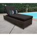 River Brook Patio Reclining Chaise Lounge w/ Cushion in Brown kathy ireland Homes & Gardens by TK Classics | 31 H x 77 W x 77 D in | Wayfair