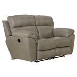 Wade Logan® Alonii 66" Leather Match Pillow Top Arm Reclining Loveseat Leather Match | 42.5 H x 66 W x 42.5 D in | Wayfair 4072127356307356