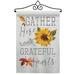 Breeze Decor Grateful Hearts 2-Sided Polyester 19 x 13 in. Flag Set in Gray | 18.5 H x 13 W in | Wayfair BD-HA-GS-113099-IP-BO-02-D-US20-WA