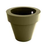Vondom Maceta Resin Pot Planter Resin/Plastic in Brown | 17 H x 19.75 W x 19.75 D in | Wayfair 40150RF-KHAKI