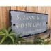 Sassy Squirrel Ink Personalize Home 3-Line Wall Address Plaque Stone in Gray | 8 H x 18 W x 0.25 D in | Wayfair B07FX3PBYT_mount