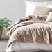 Latitude Run® Bahi Cream/Tan Cotton 4 Piece Duvet Cover Set Cotton Sateen in Brown | Full Duvet Cover + 1 Sheet + 2 Pillow Cases | Wayfair