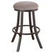 Red Barrel Studio® Howie Swivel Bar & Counter Stool Upholstered/Metal in Red/Gray | 26 H x 16.5 W x 16.5 D in | Wayfair