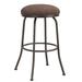 Red Barrel Studio® Huebner Swivel Bar & Counter Stool Upholstered/Metal in Red/Gray | 30 H x 16.5 W x 16.5 D in | Wayfair