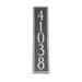 Montague Metal Products Inc. Franklin 5-Line Wall Address Plaque Metal | 20.5 H x 3.75 W x 0.32 D in | Wayfair PCS-56-NG-W