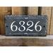 Sassy Squirrel Ink Personalized Home 1-Line Wall Address Plaque Stone in Gray | 6 H x 12 W x 0.25 D in | Wayfair B01MSA7CHM_mount