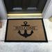 Rosecliff Heights Crescio 60" x 36" Non-Slip Outdoor Door Mat Synthetics in Black/Brown | Wayfair 31643FD60C854399B1413483AFC0015F