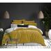 Ebern Designs Akali Plush Duvet Cover Set Microfiber, Polyester in Yellow | California King Duvet Cover + 2 Shams + 2 Pillows | Wayfair