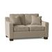 Latitude Run® Aceyon 56" Square Arm Loveseat w/ Reversible Cushions Wood/Polyester in Brown | 35 H x 56 W x 38 D in | Wayfair