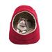 Tucker Murphy Pet™ SantaBarbara Cat Bed Cardboard/Suede/Faux in Red | 18 H x 14 W x 12 D in | Wayfair 1CB121C49C654DFD94FDD9BA656A5B30