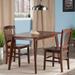 Red Barrel Studio® Kouts 3 Piece Solid Wood Dining Set Wood in Brown | 29.13 H x 29.53 W x 47.24 D in | Wayfair 233DC555D1164CD9A0186E2D40489F6B