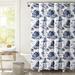 Alcott Hill® Reppert Toile Single Shower Curtain + Hooks Polyester in Gray/Blue | 72 H x 72 W in | Wayfair E63637CF1D62450CACDEF96748C41BD4