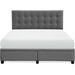Latitude Run® Berendiena Tufted Low Profile Storage Platform Bed Upholstered/Polyester in Gray | 47.24 H x 63.78 W x 82.63 D in | Wayfair