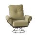 Woodard Terrace Swivel Outdoor Rocking Chair in Gray/Brown | 43 H x 40 W x 39.25 D in | Wayfair 790077-48-87N