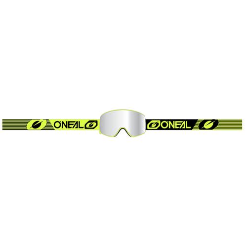 Oneal B-50 Force Silver Mirror Motocross Brille, schwarz-gelb
