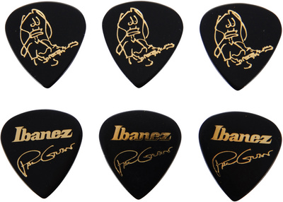 Ibanez Paul Gilbert Plektrum Set schwarz 6 Stück