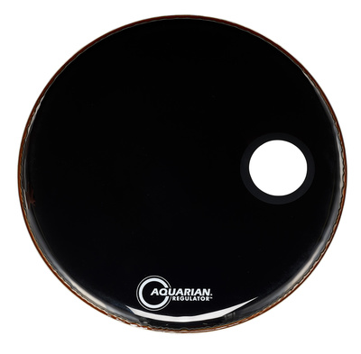 "Aquarian 24"" Regulator Black Bass Drum"