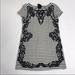 Anthropologie Dresses | Anthropologie Postcard Stripy Cotton Dress Sz S | Color: Black/White | Size: S