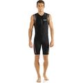 Cressi Men's Termico Man 2mm Stretch Neoprene Men s Shorty Wetsuits, Black Red, XXL 6 UK