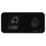 Black Phoenix Suns 3-in-1 Glass Wireless Charge Pad