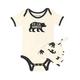Hatley Baby-Jungen Bodysuit & Cap Kleinkind-Schlafanzüge, Bär Nackt-Schwarzbären, 6-12 Monate