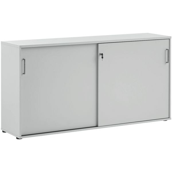 Möbelpartner Schiebetürenschrank »1500 Büro« 2 OH grau, 160.2x84.2x41 cm