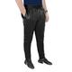 Men's Slim Fit Joggers Soft Lambskin Leather Trousers Jogging Bottom Pants 1073 (36") Black