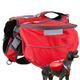 Dog Backpack Harness Vest Durable Dog Saddle Bag Waterproof Adjustable Pet Harness Detachable Rucksack Packs Hound Travel Bag for Medium & Large Dog Camping Hiking, Detachable,Red,XL