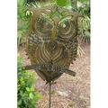 Millwood Pines Maarten Artistically Detailed Owl Garden Stake Metal | 15 H x 10 W x 1 D in | Wayfair 79359C57BA784AC89FD39E5AE4612941