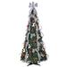 The Holiday Aisle® Decorated PVC Green Pine Artificial Christmas Tree w/ 250 Clear Lights in Green/White | 72 H x 30 W in | Wayfair