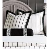 Eastern Accents Vadoma White/Modern & Contemporary Comforter Polyester/Polyfill/Linen in Black | Cal King Comforter | Wayfair 7BT-BB-CFC-34