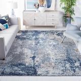 Blue/Gray 132 x 0.43 in Indoor Area Rug - Trent Austin Design® Round Abstract Navy/Gray Area Rug | 132 W x 0.43 D in | Wayfair